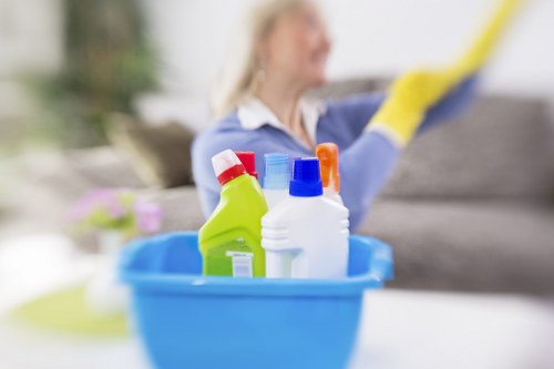 Deep kitchen and bathroom cleaning in an Acton property