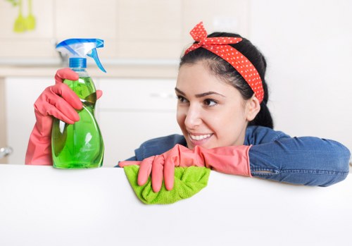 Upholstery cleaning process for a fabric sofa in Acton